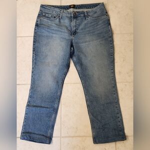 Lee Womens Capri Jean Pants Size 16 Short‎ 34" Waist #CC814